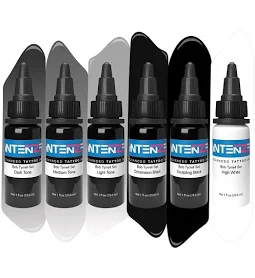Bob Tyrrell Advanced Black and Grey Tattoo Ink Formula Set